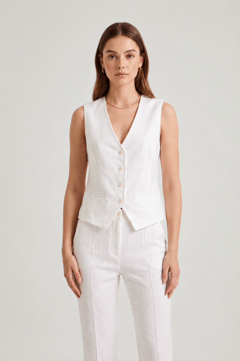 Gilet in Cotone Effetto Denim - Caractère