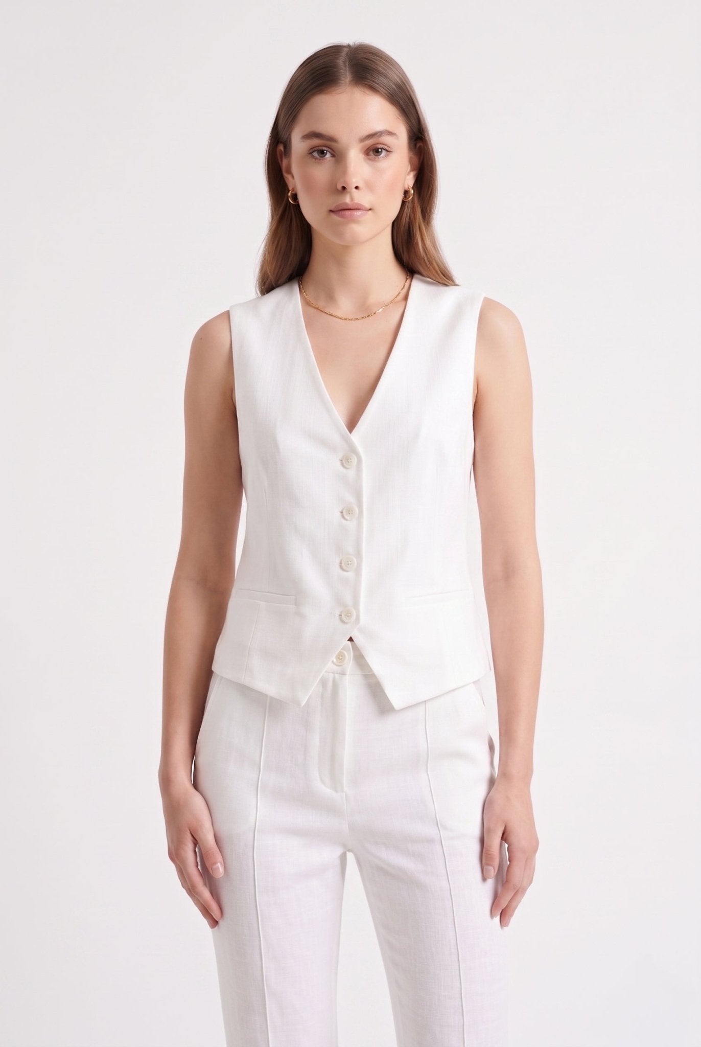 Gilet in Cotone Effetto Denim - Caractère