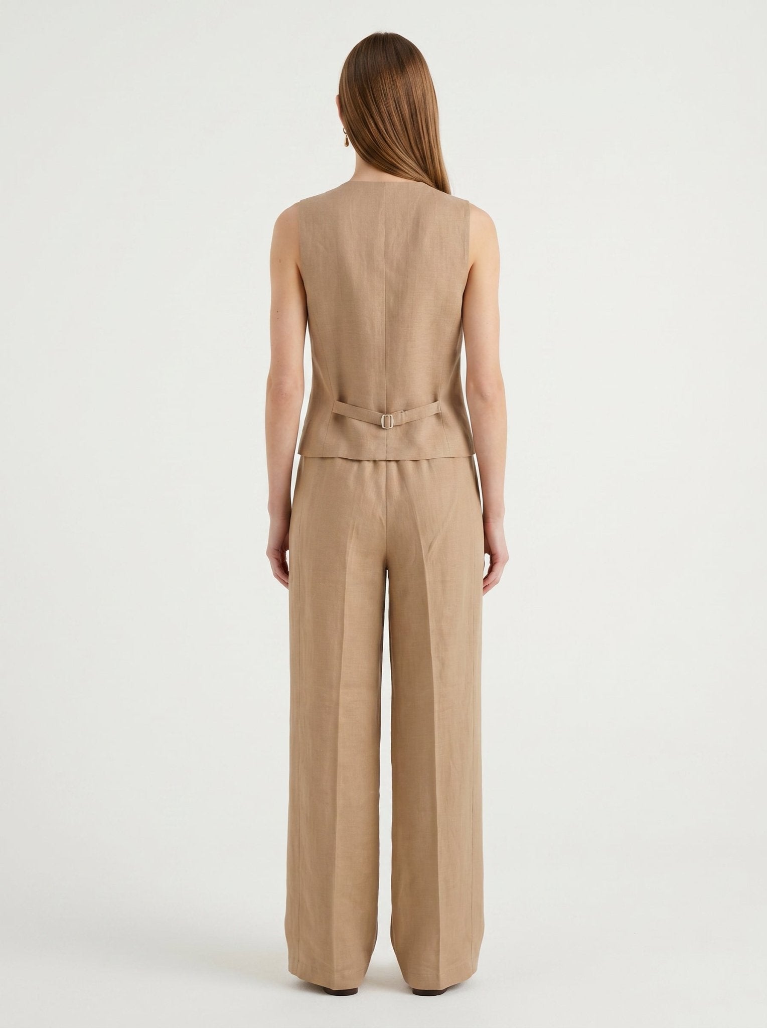 Gilet in Misto Lino Coordinato con Pantalone e Giacca - Caractère