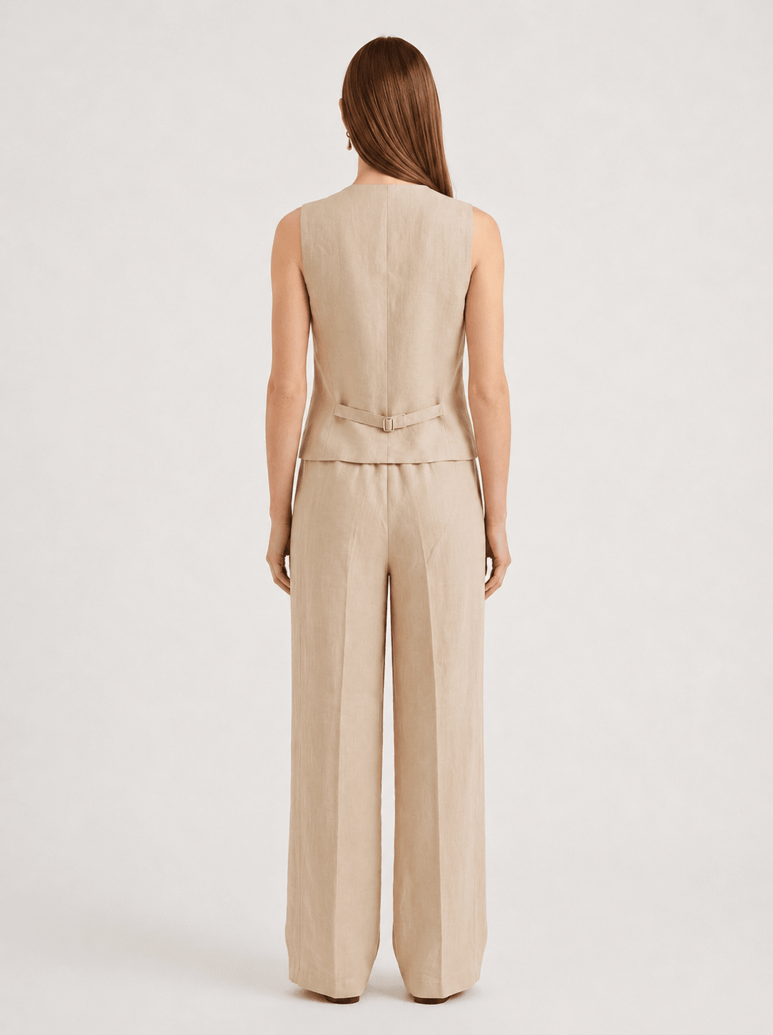 Gilet in Misto Lino Coordinato con Pantalone e Giacca - Caractère