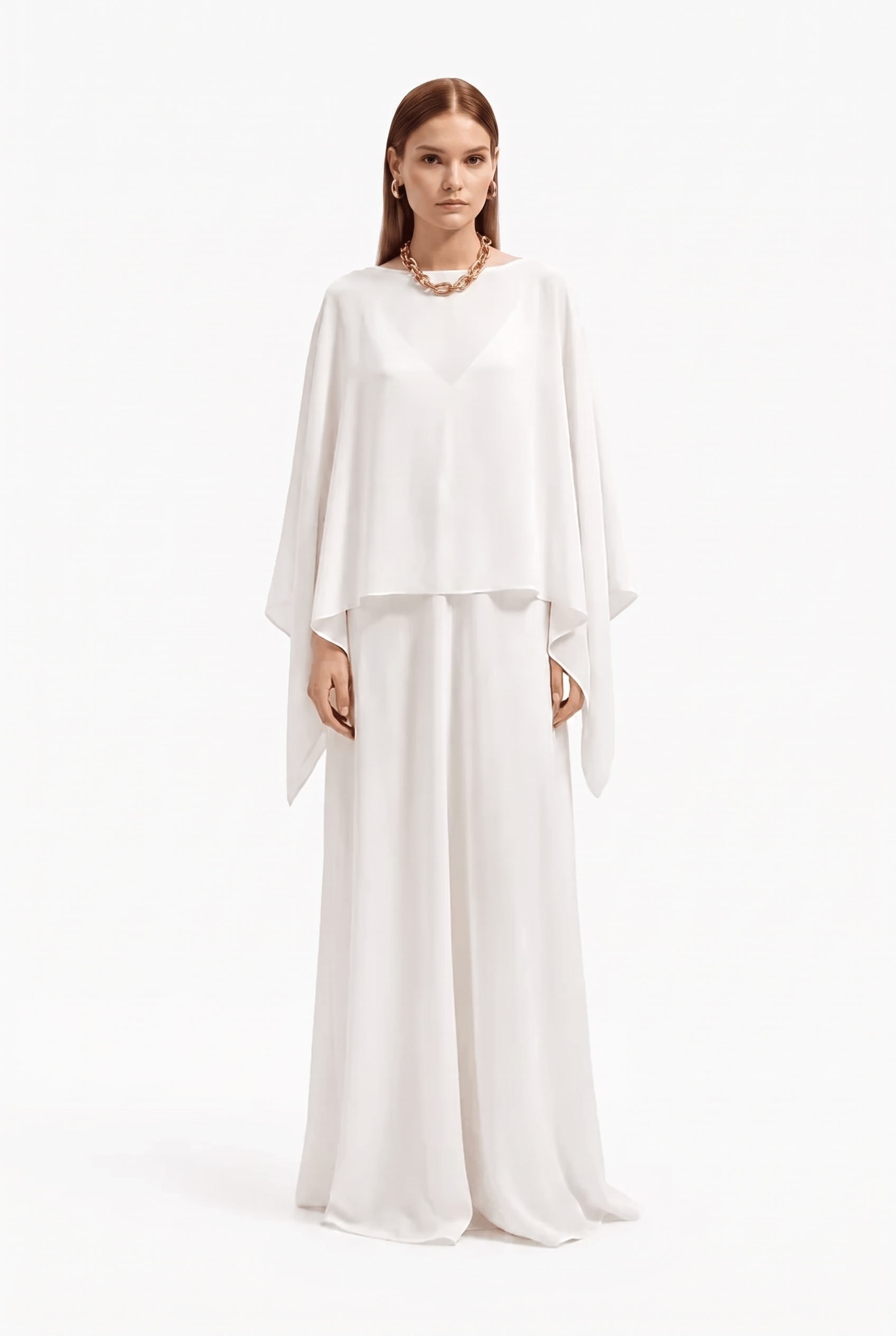 Coprispalle Donna in Viscosa Fluido Effetto Mantella – Elegante da Cerimonia