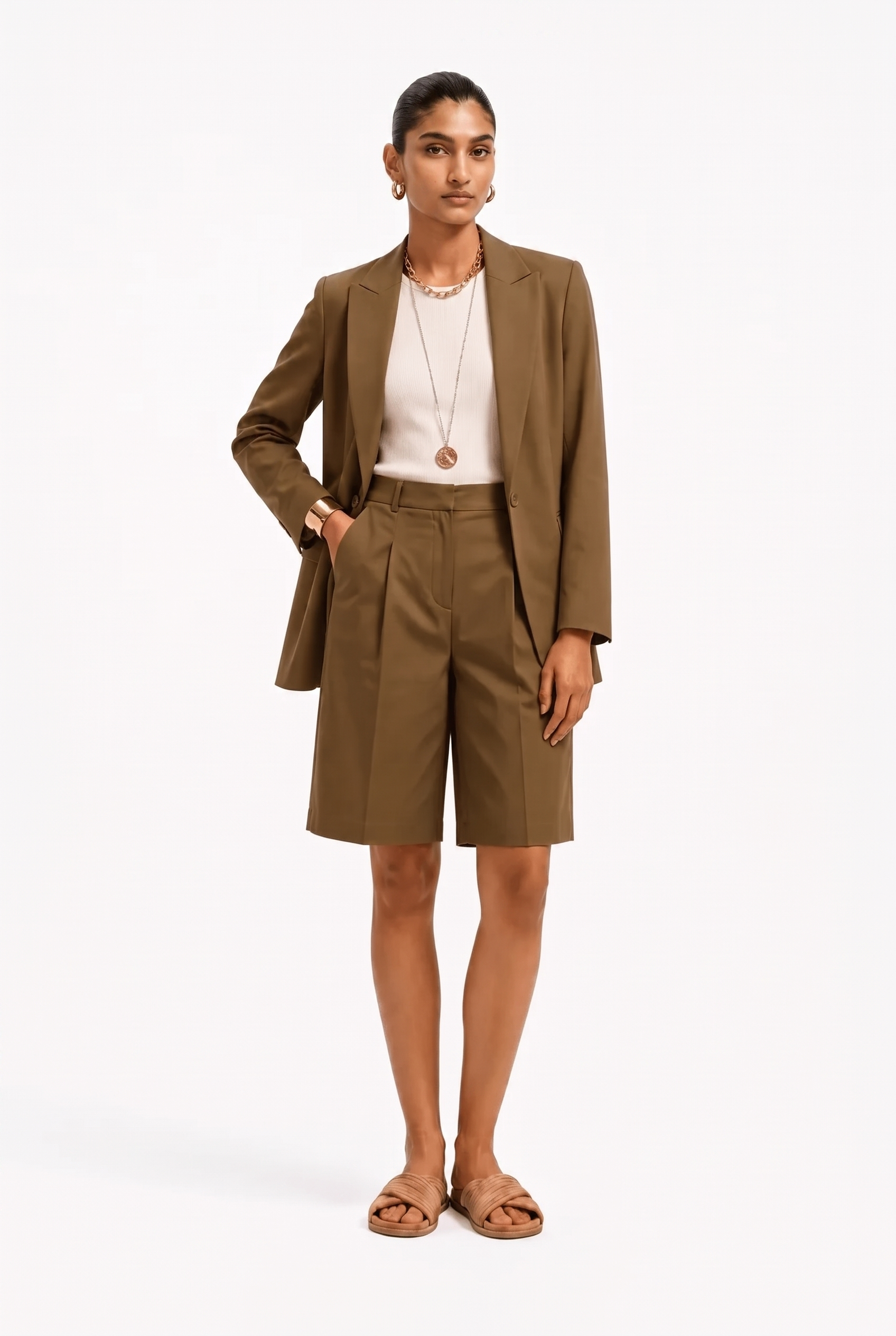 Bermuda Donna in Cotone Stretch Dritti – Eleganti e Comodi per l'Estate