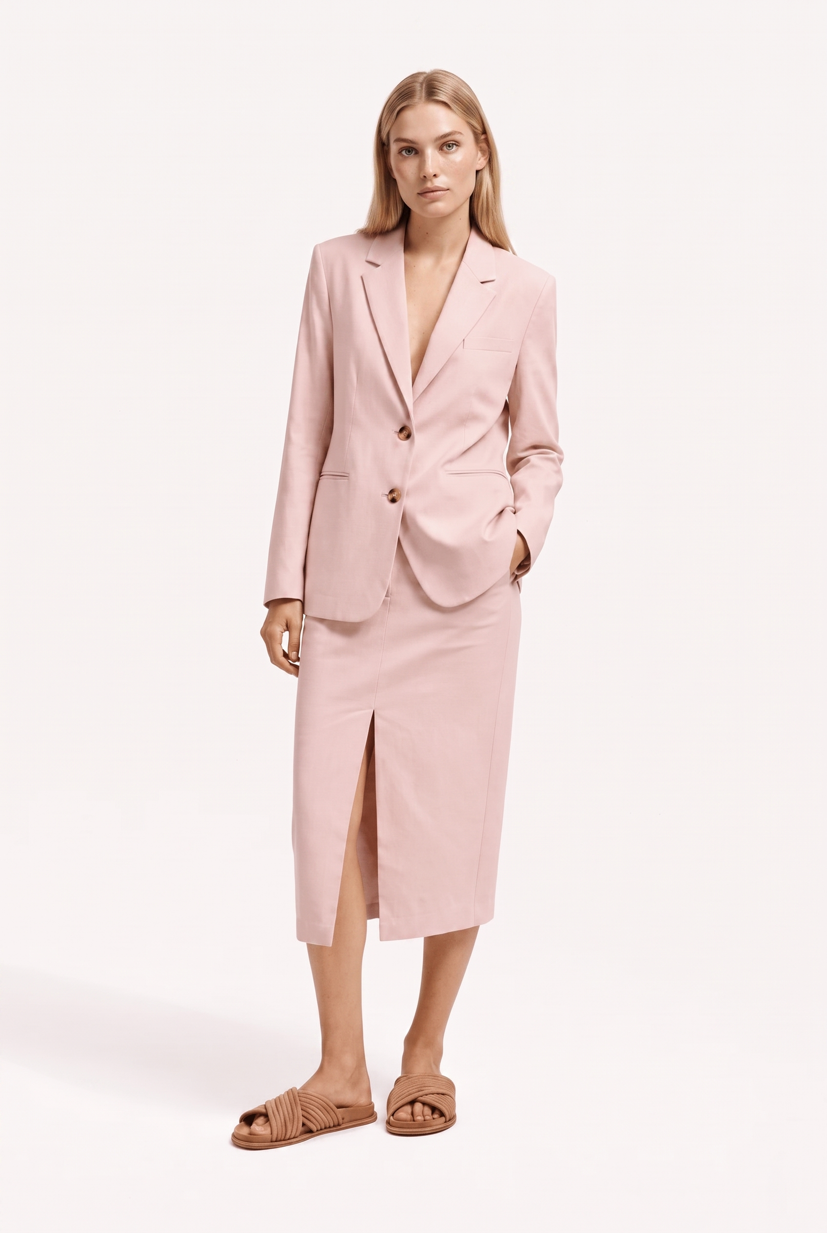 Giacca Donna Classica in Lino Cotone – Completo Estivo Essenziale