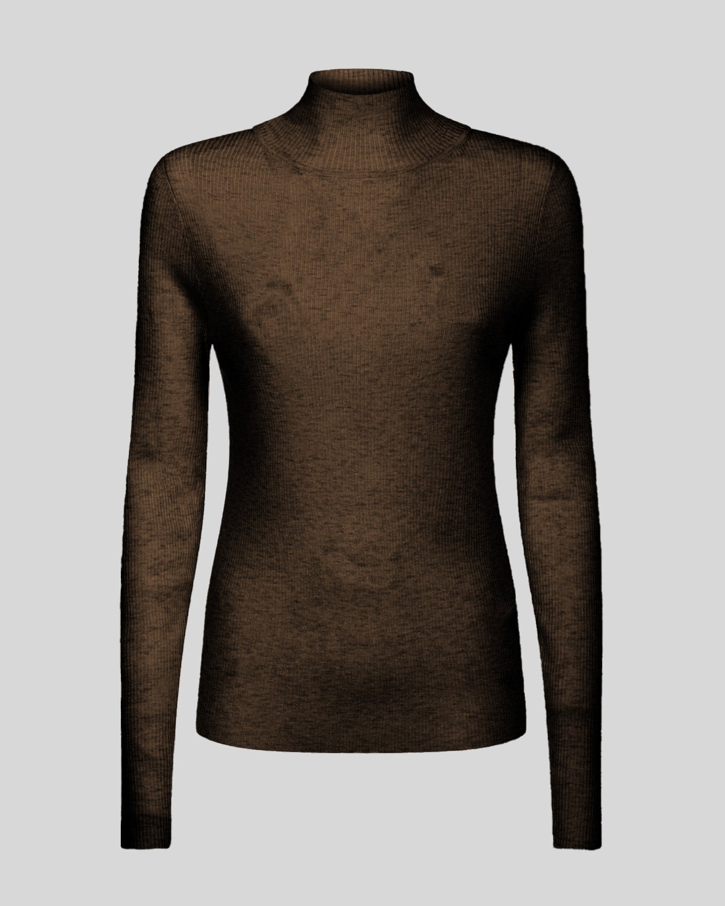 Maglia a costine con collo alto - Caractère