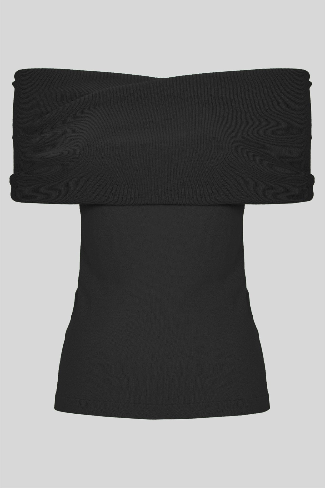 Maglia scollo a barca in viscosa - Caractère