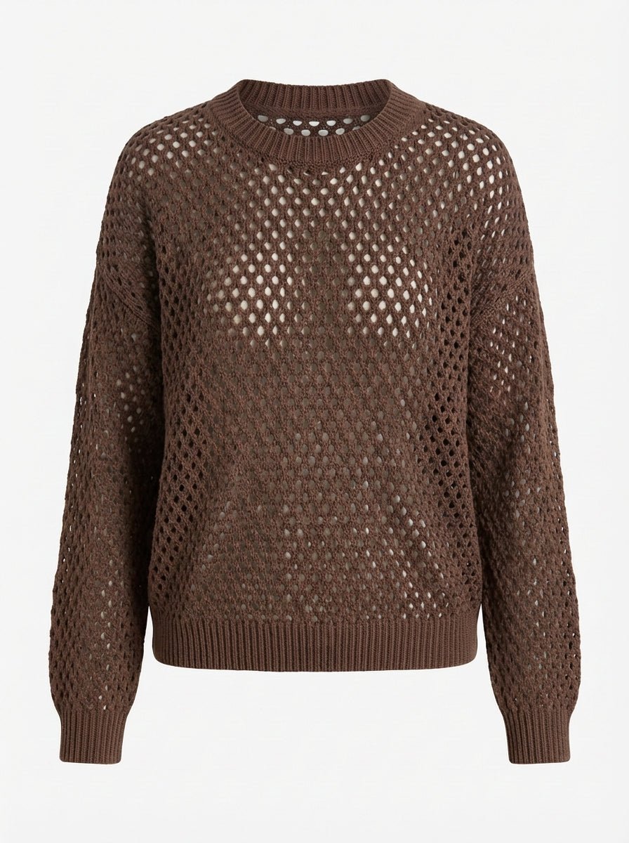 Maglia Traforata Girocollo in cotone morbido - Caractère