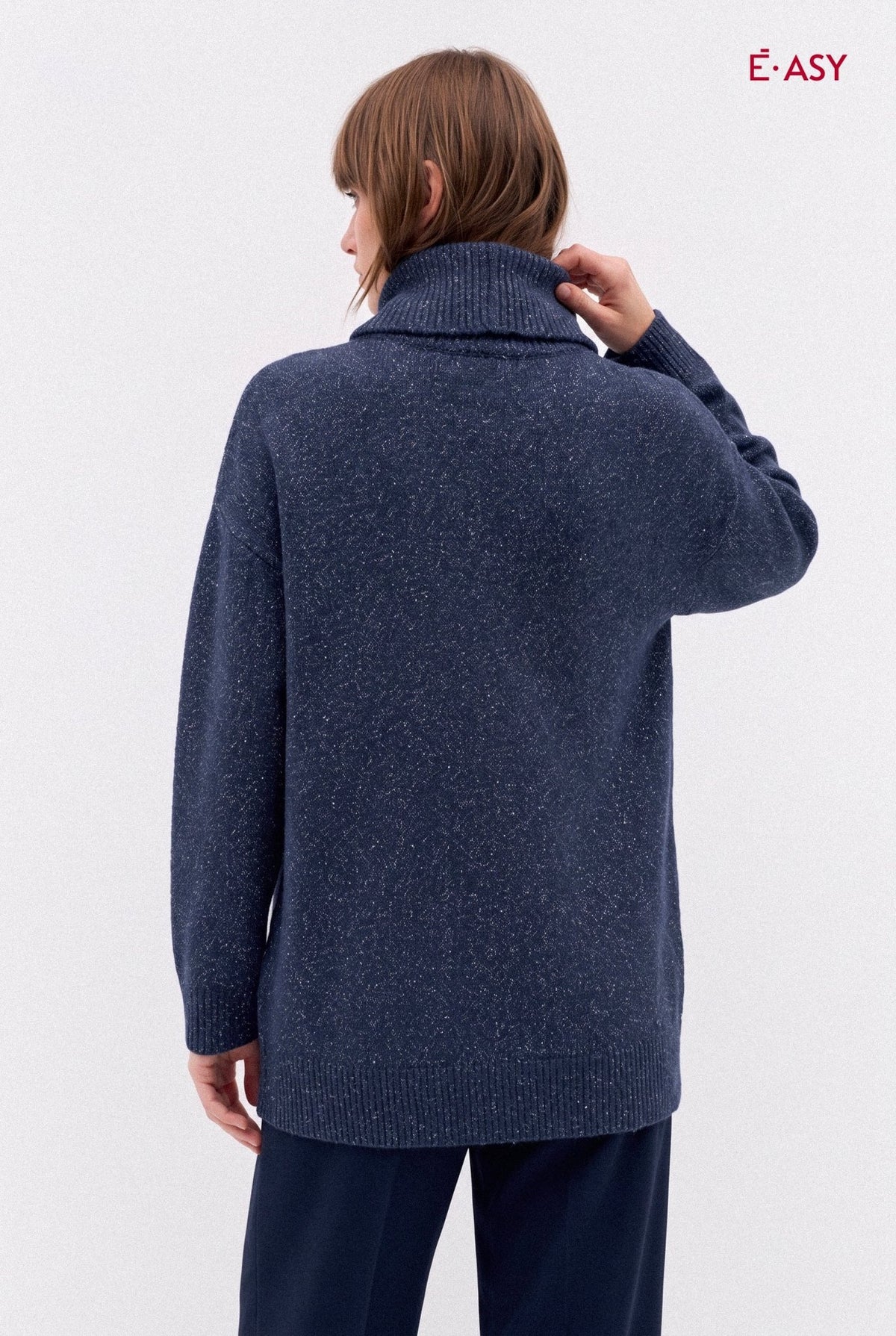 Maglione Dolcevita Oversize in Maglia Morbida - Caractère