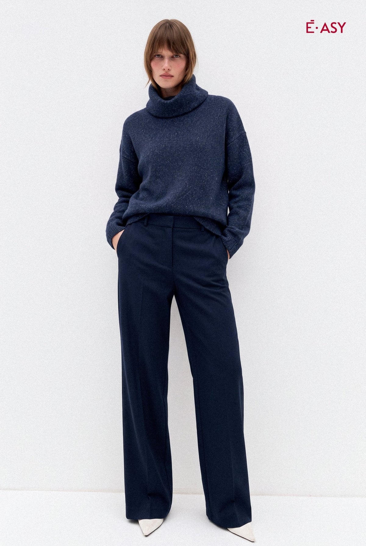 Maglione Dolcevita Oversize in Maglia Morbida - Caractère