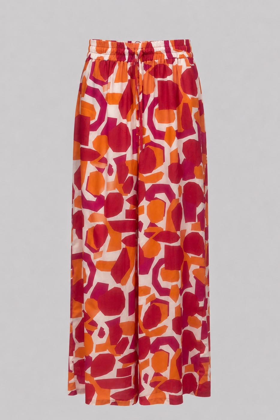 Pantalone Ampio Vita Elastica in Cotone - Caractère