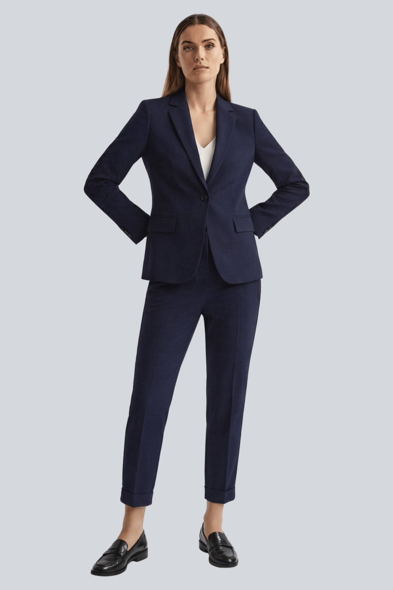 Pantalone Donna Completo a sigaretta in Crepe - Caractère