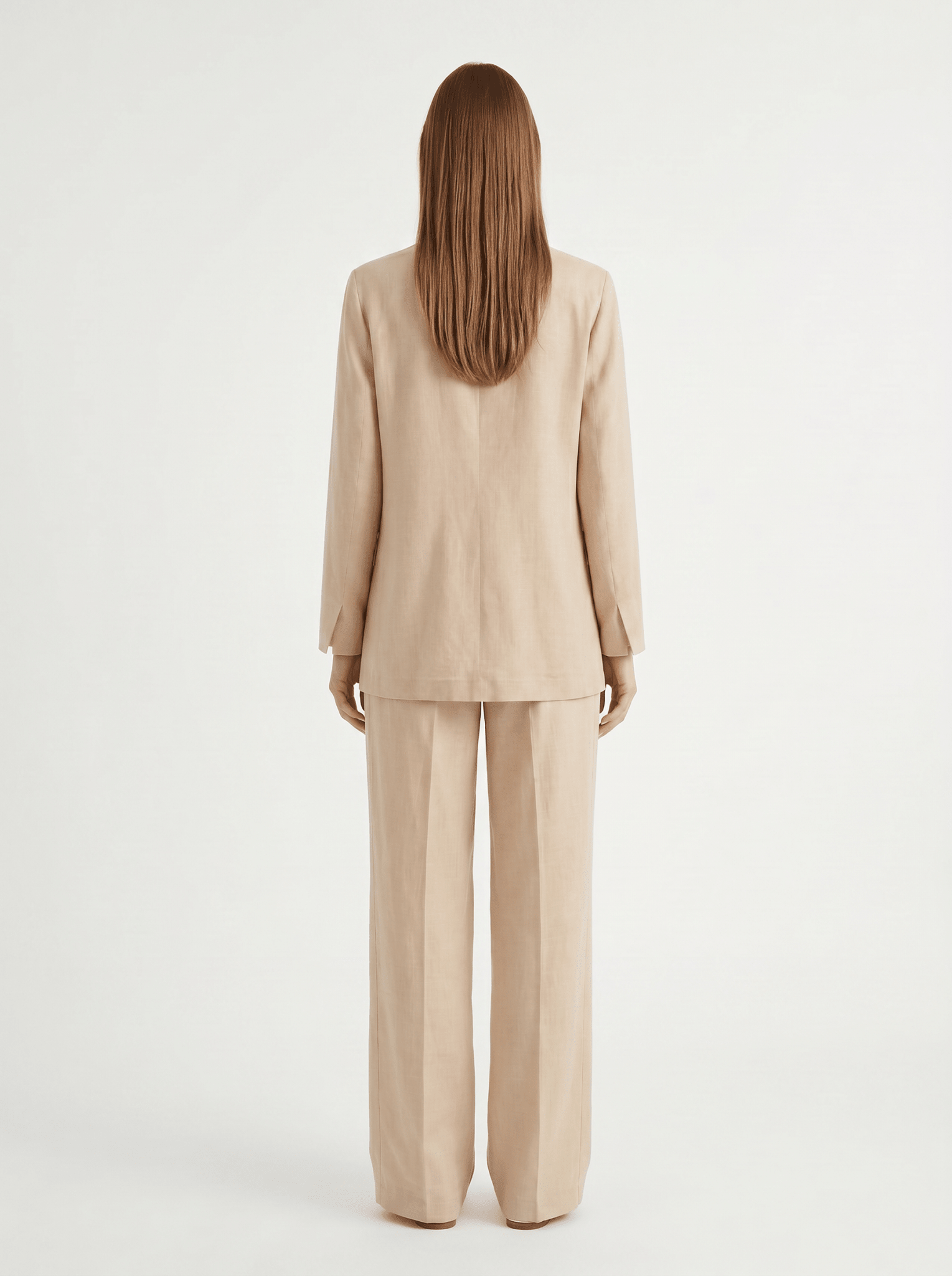 Pantalone Dritto in Viscosa di Lino - Caractère