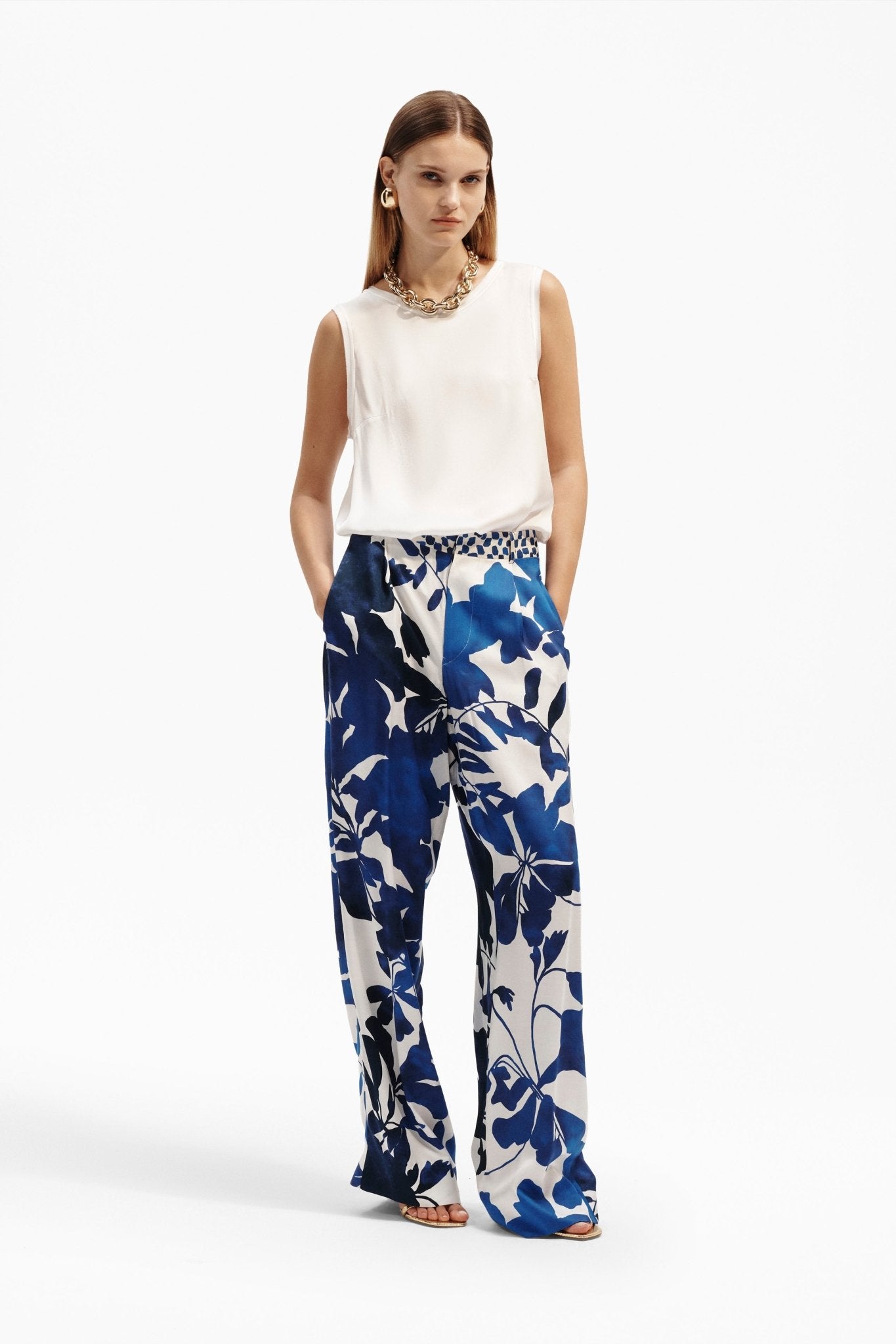 Pantalone Dritto Morbido in Viscosa - Caractère