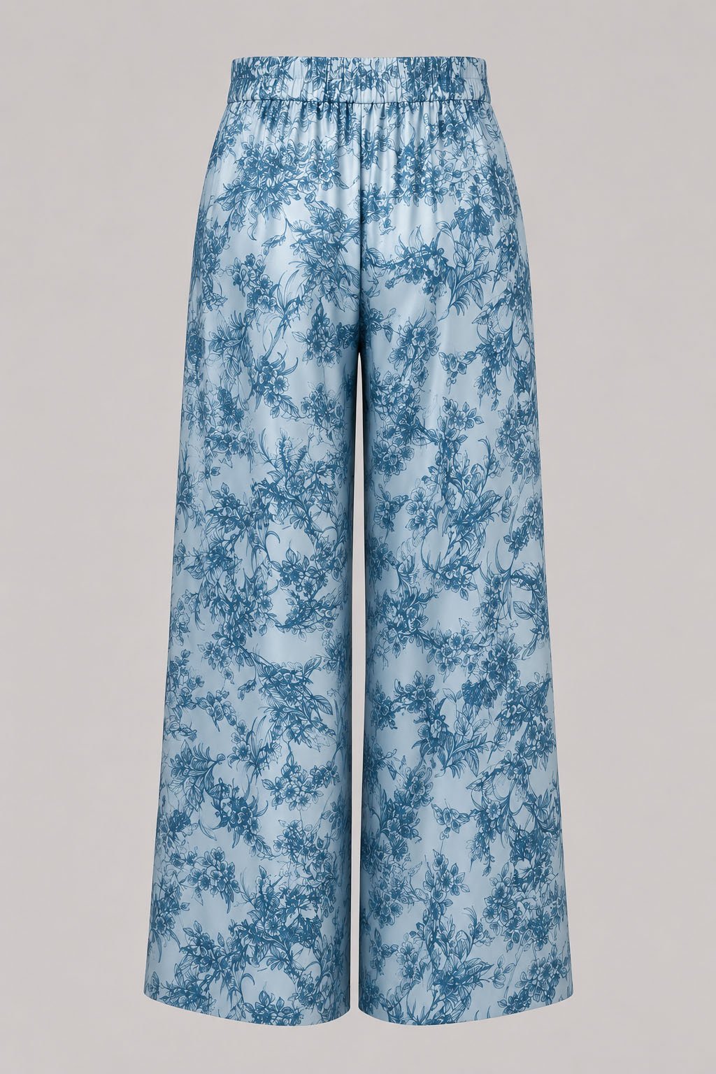 Pantalone Palazzo Donna Floreale a Vita Alta - Caractère