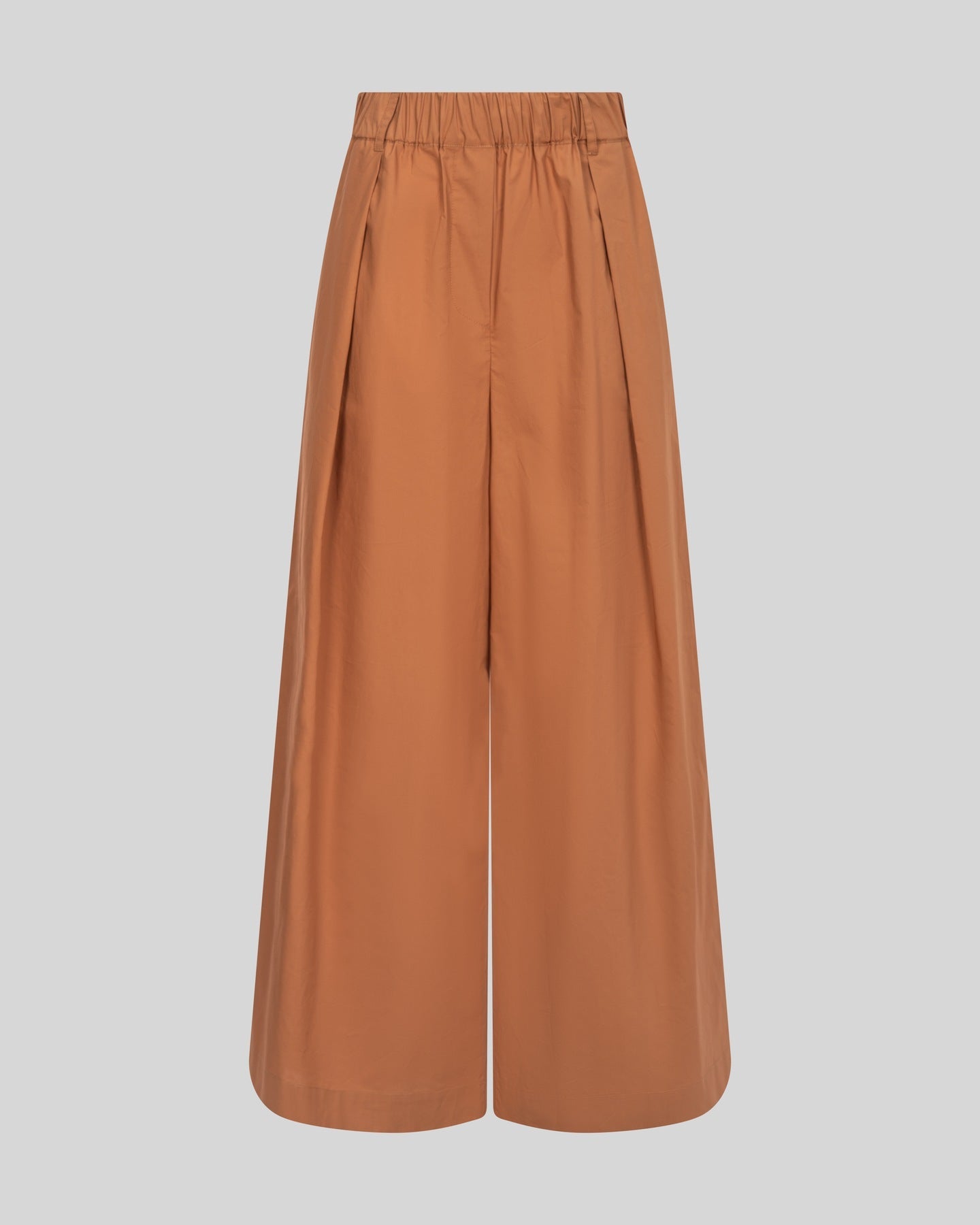 Pantalone Palazzo in Cotone con Vita Elasticizzata - Caractère