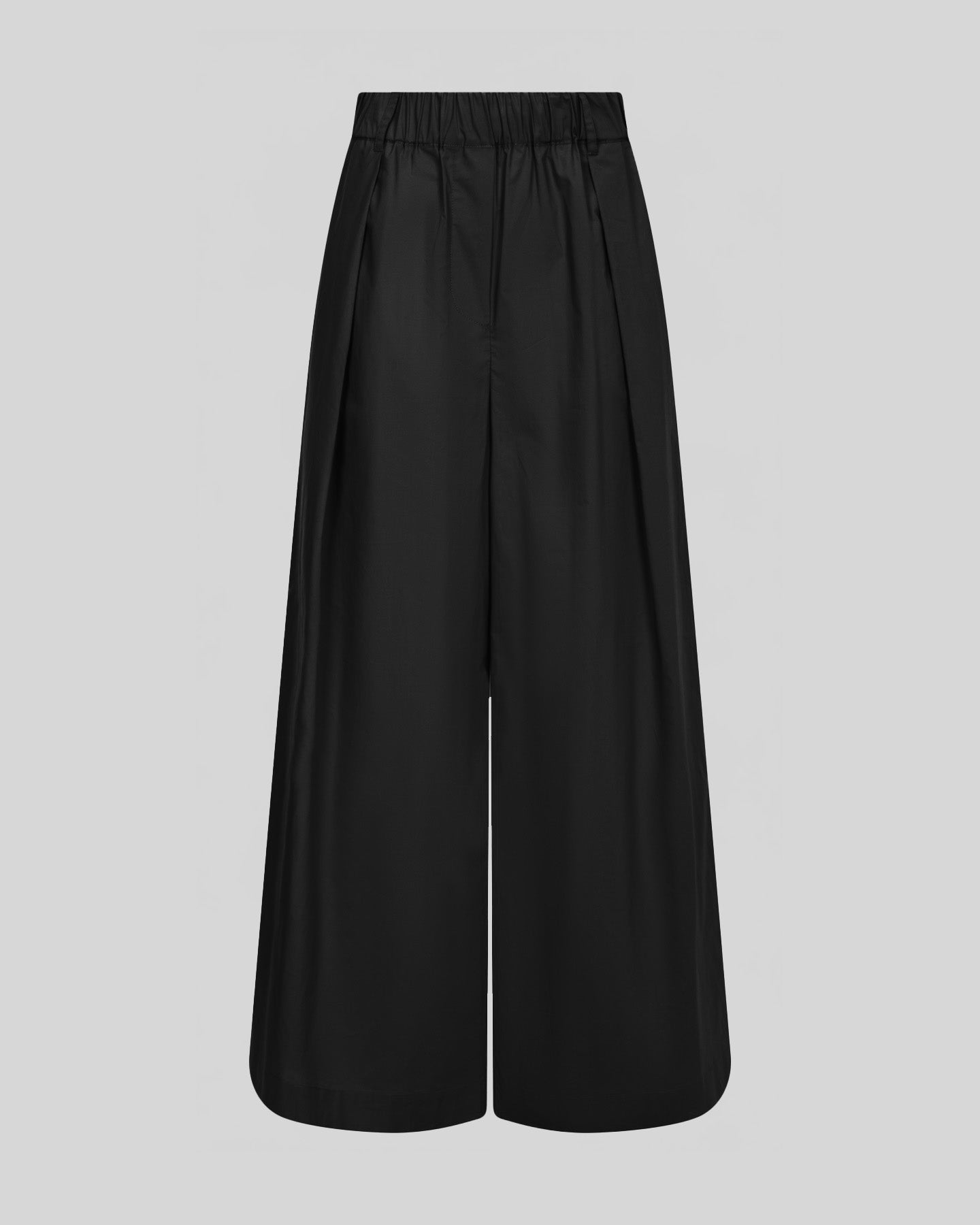 Pantalone Palazzo in Cotone con Vita Elasticizzata - Caractère