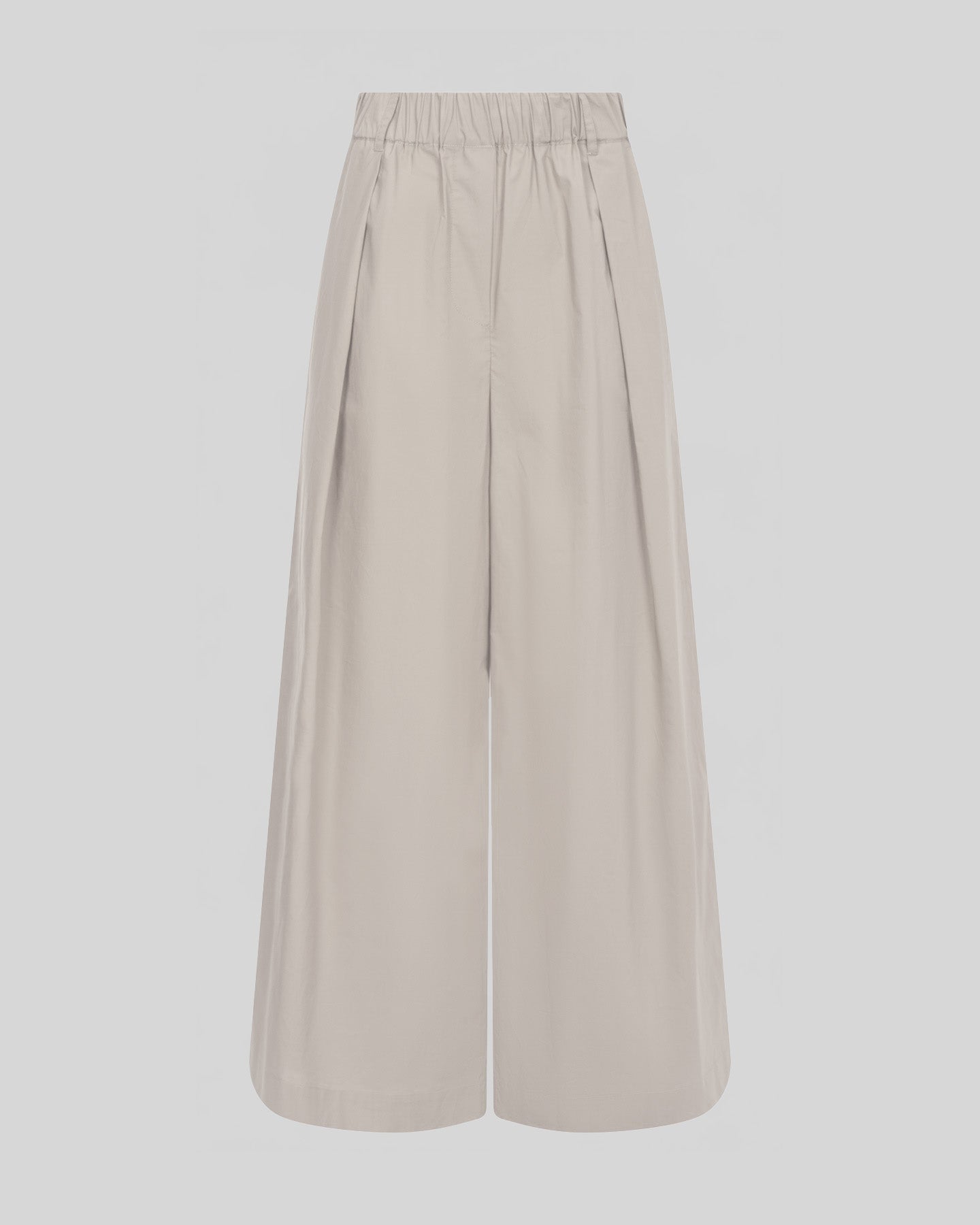 Pantalone Palazzo in Cotone con Vita Elasticizzata - Caractère