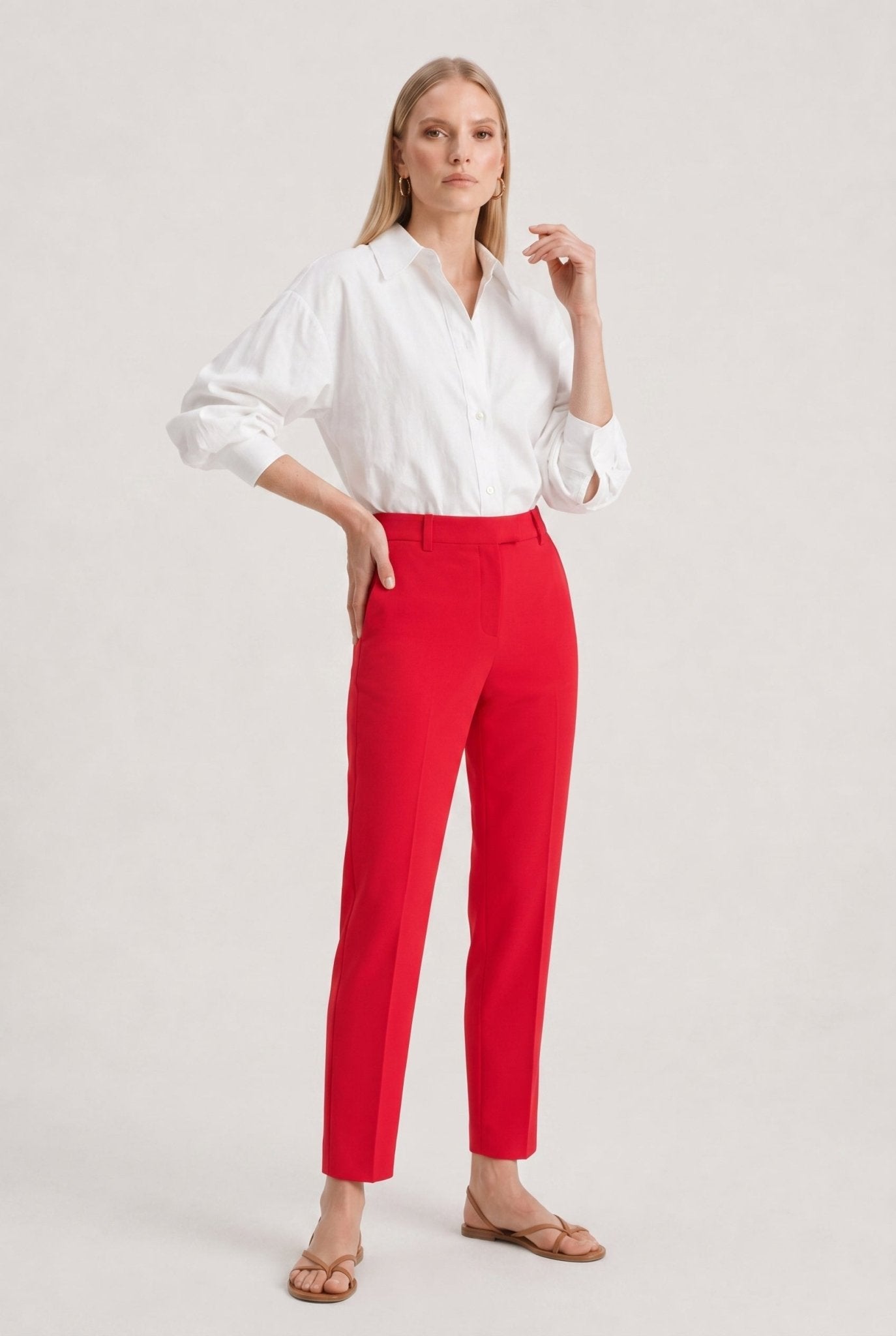 Pantaloni Donna Eleganti in Crepe Linea Dritta – Comfort e Raffinatezza - Caractère