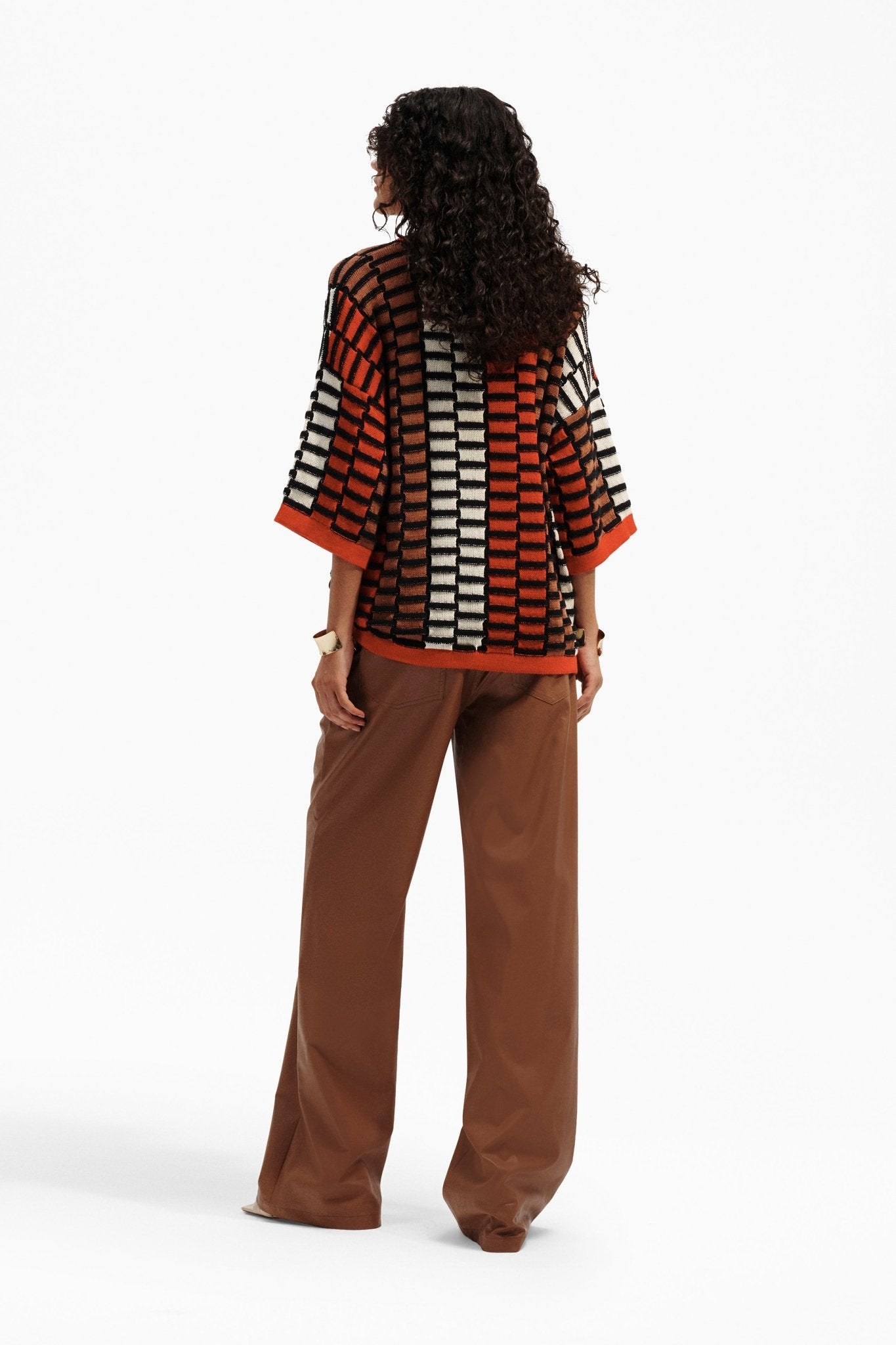 Pantaloni Donna in Simil Pelle Eleganti Linea Dritta - Caractère