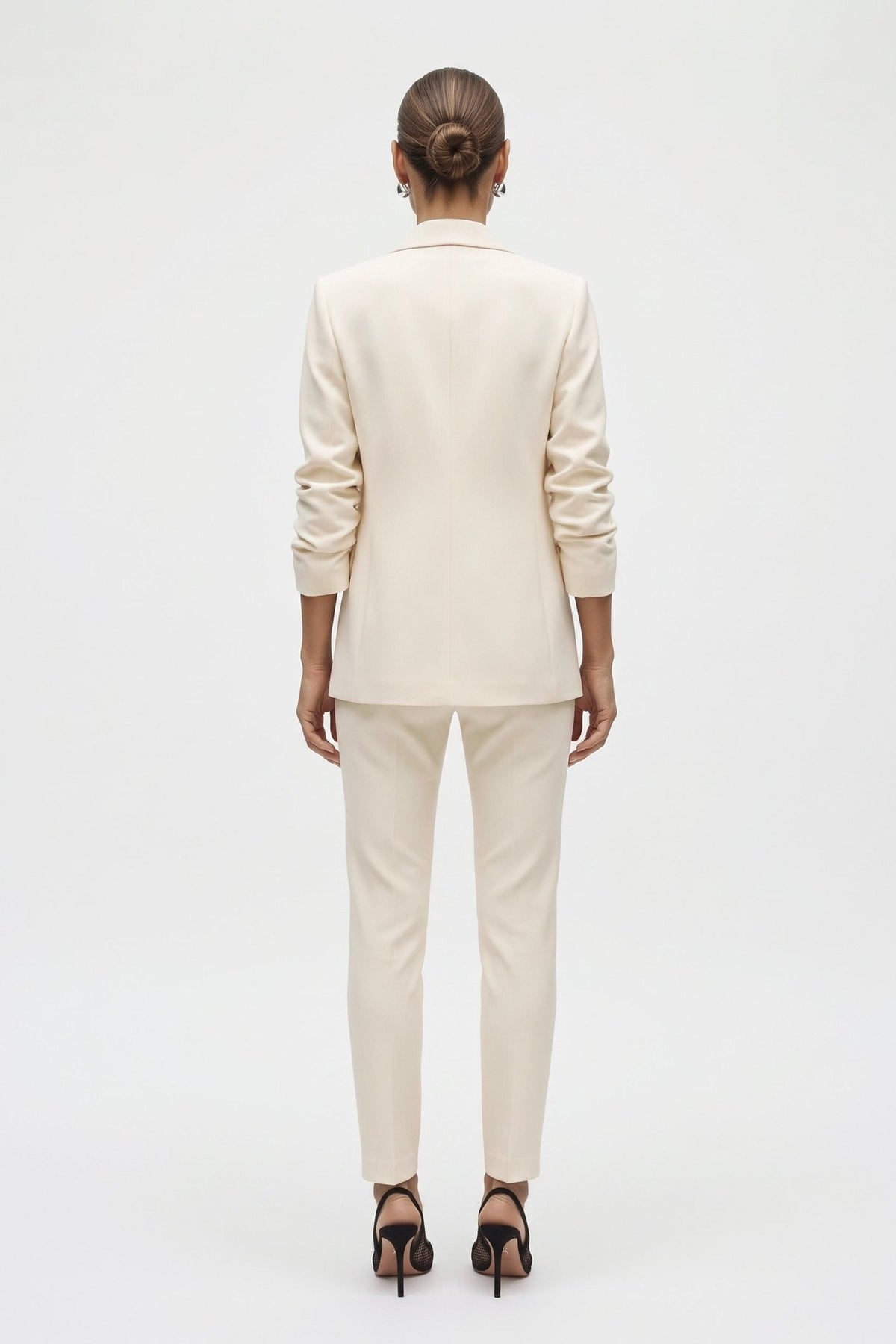 Tailleur in punto Milano giacca classica e pantalone skinny - Caractère