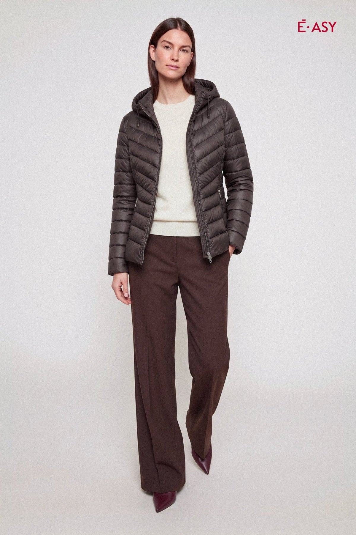 Piumino Donna Trapuntato con Cappuccio - Caractère