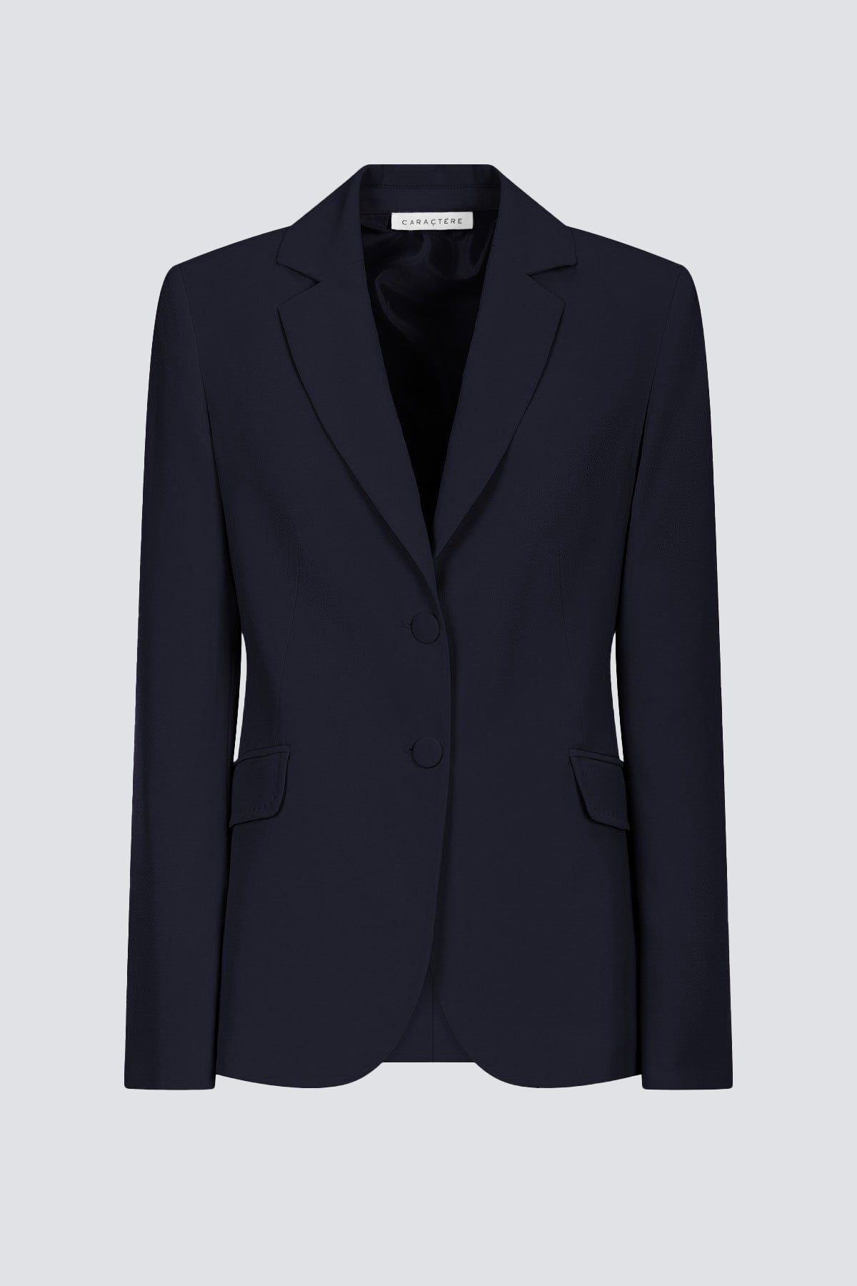 Tailleur in crepe giacca monopetto e pantalone palazzo