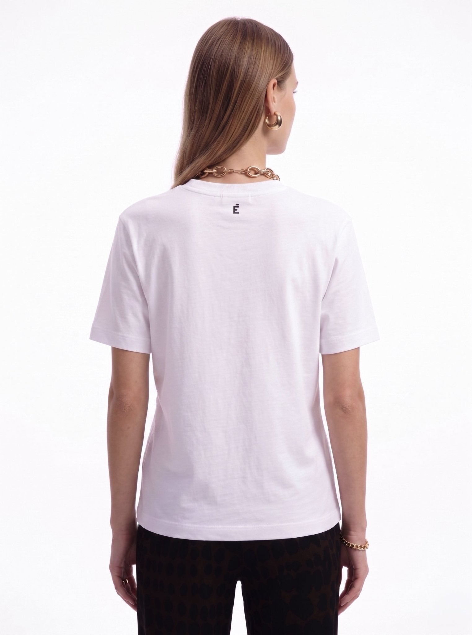 T-shirt con dettaglio drappeggiato laterale - Caractère