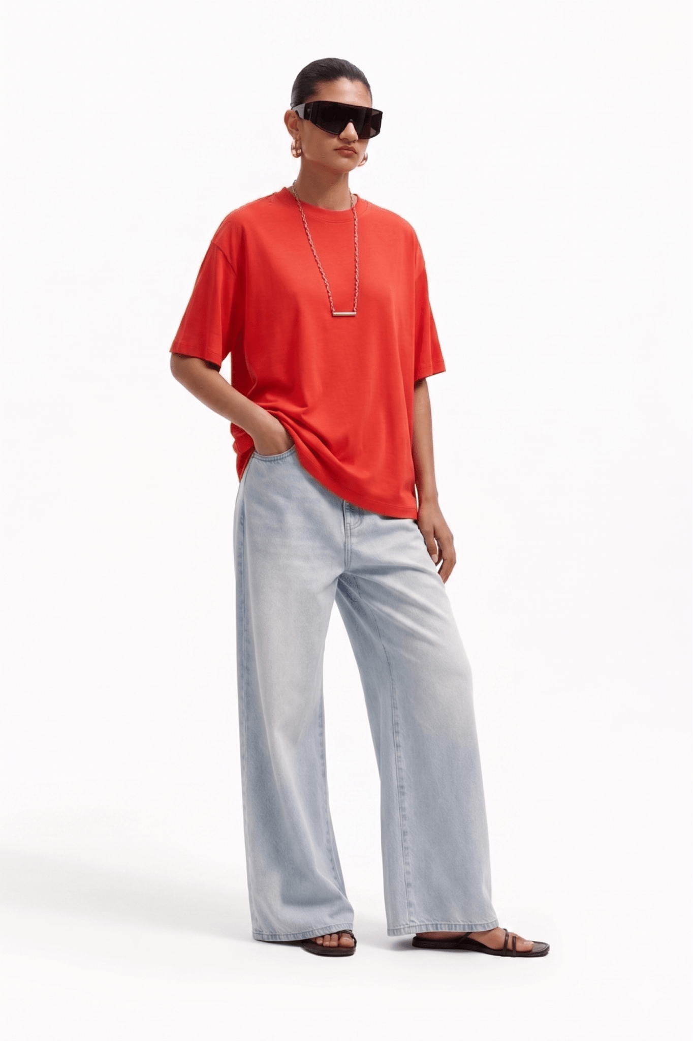T-Shirt Donna in Jersey Oversize Morbida - Caractère