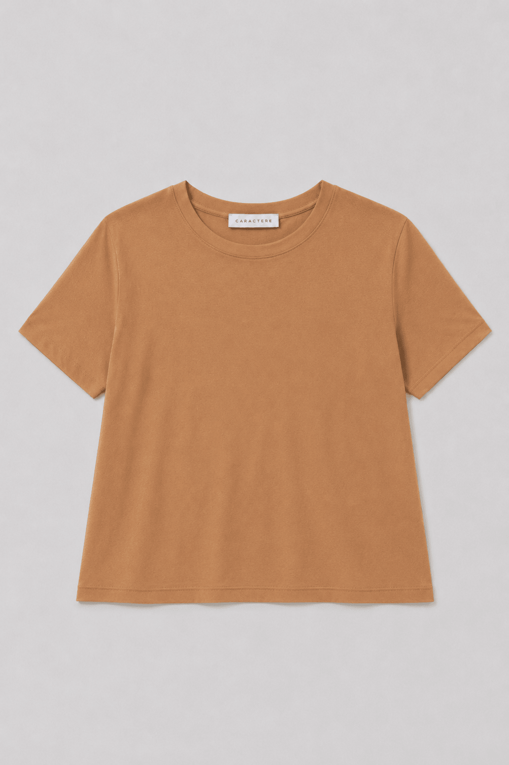 T-shirt dritta Girocollo in Jersey di Cotone - Caractère