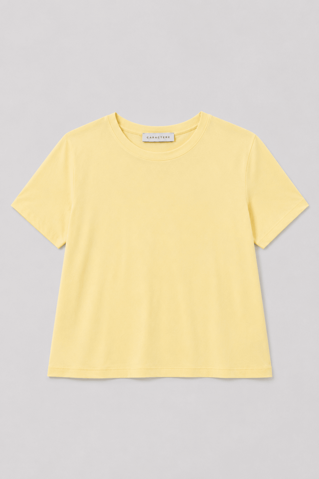 T-shirt dritta Girocollo in Jersey di Cotone - Caractère