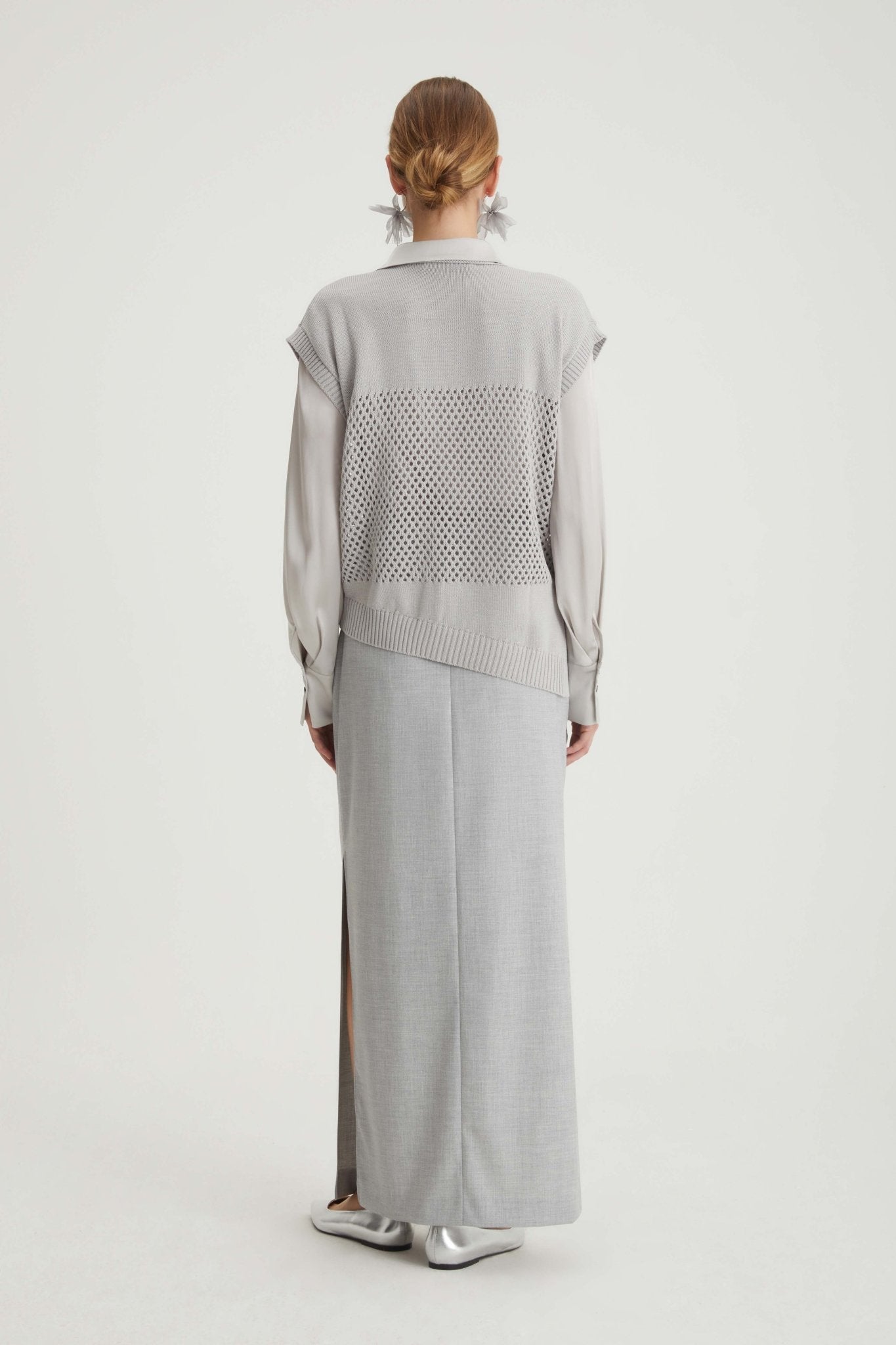 T-shirt in cotone con scollo a V - Caractère