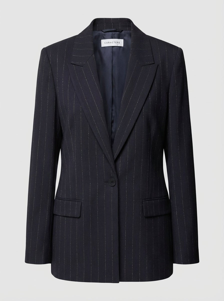 Tailleur gessato lurex Giacca monopetto e Pantalone dritto - Caractère