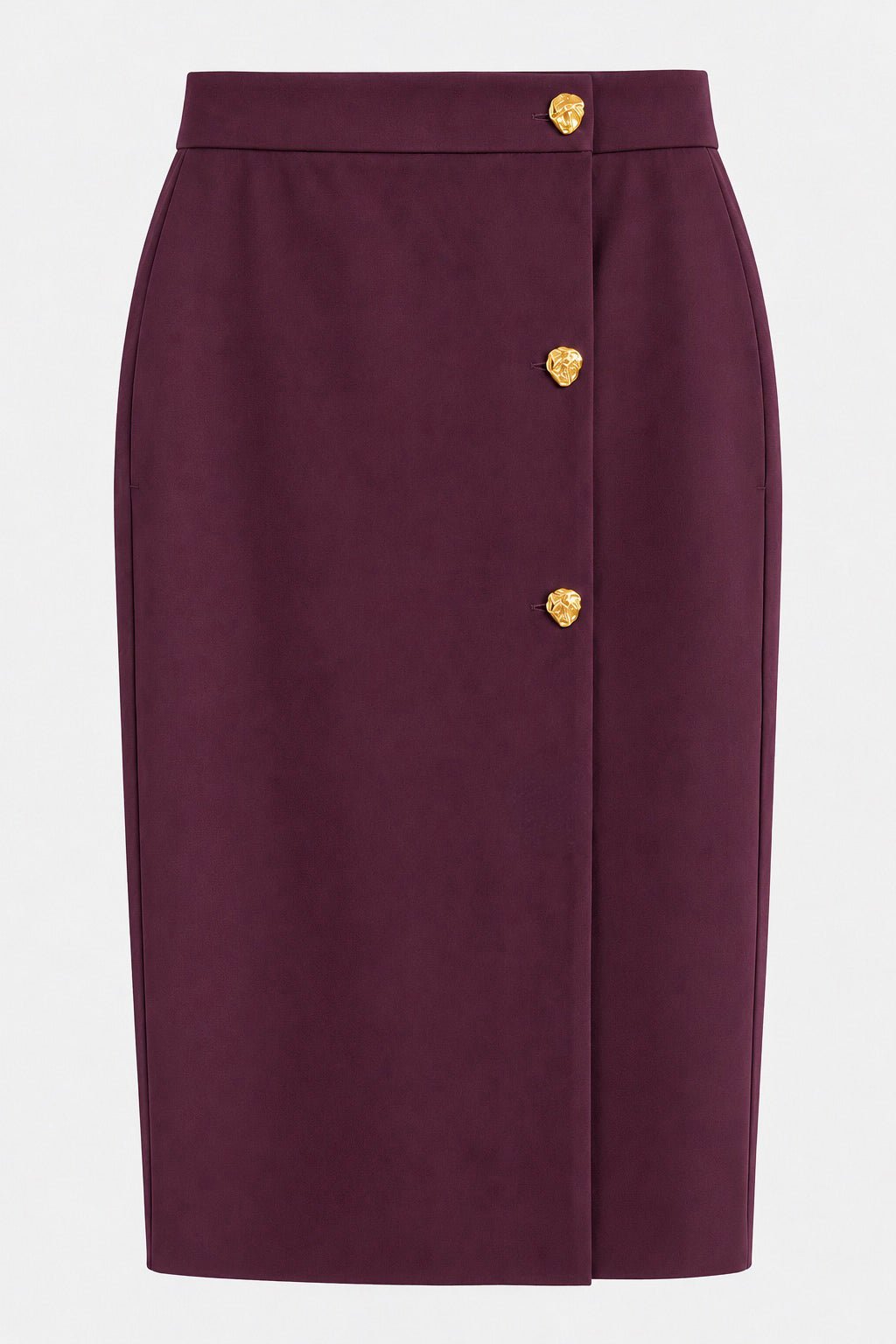 Tailleur in crepe giacca corta doppiopetto e gonna midi a portafoglio - Caractère