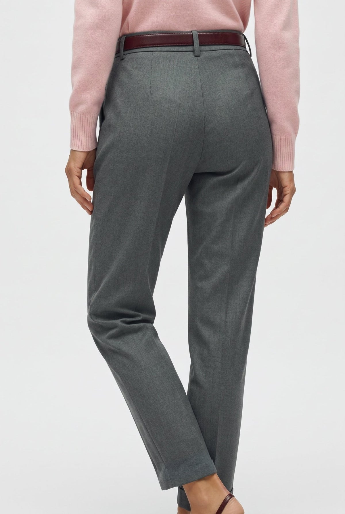 Tailleur in misto lana blazer doppiopetto collo a lancia e pantalone dritto - Caractère
