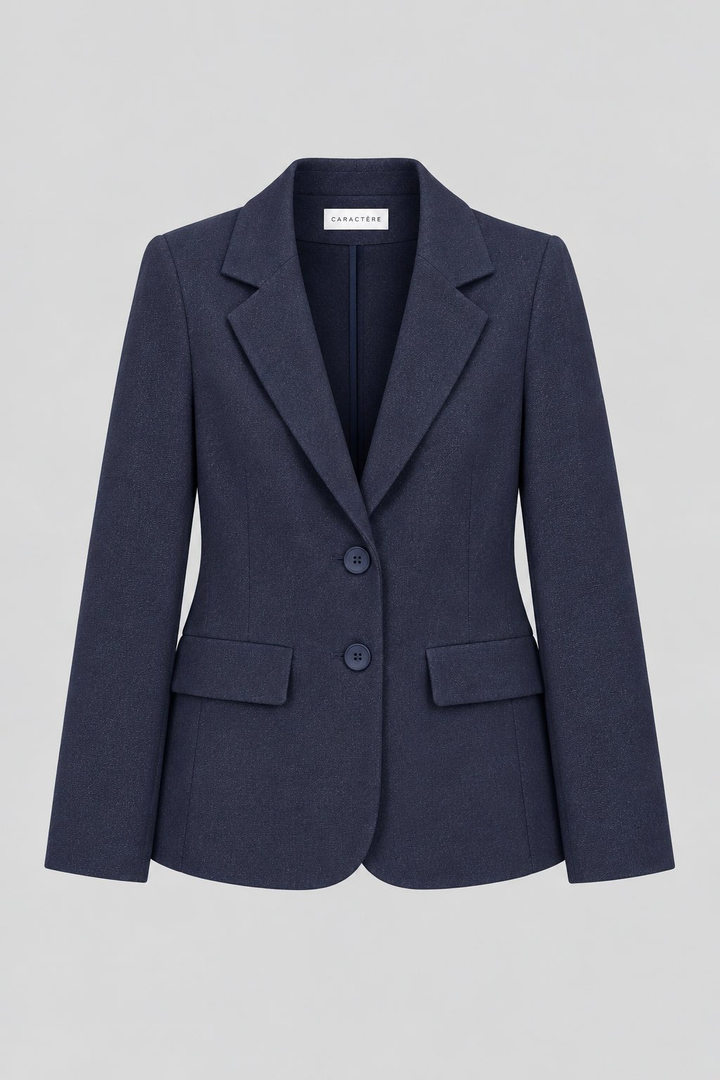 Tailleur Punto Milano Giacca Monopetto e Pantalone a Sigaretta Blu - Caractère