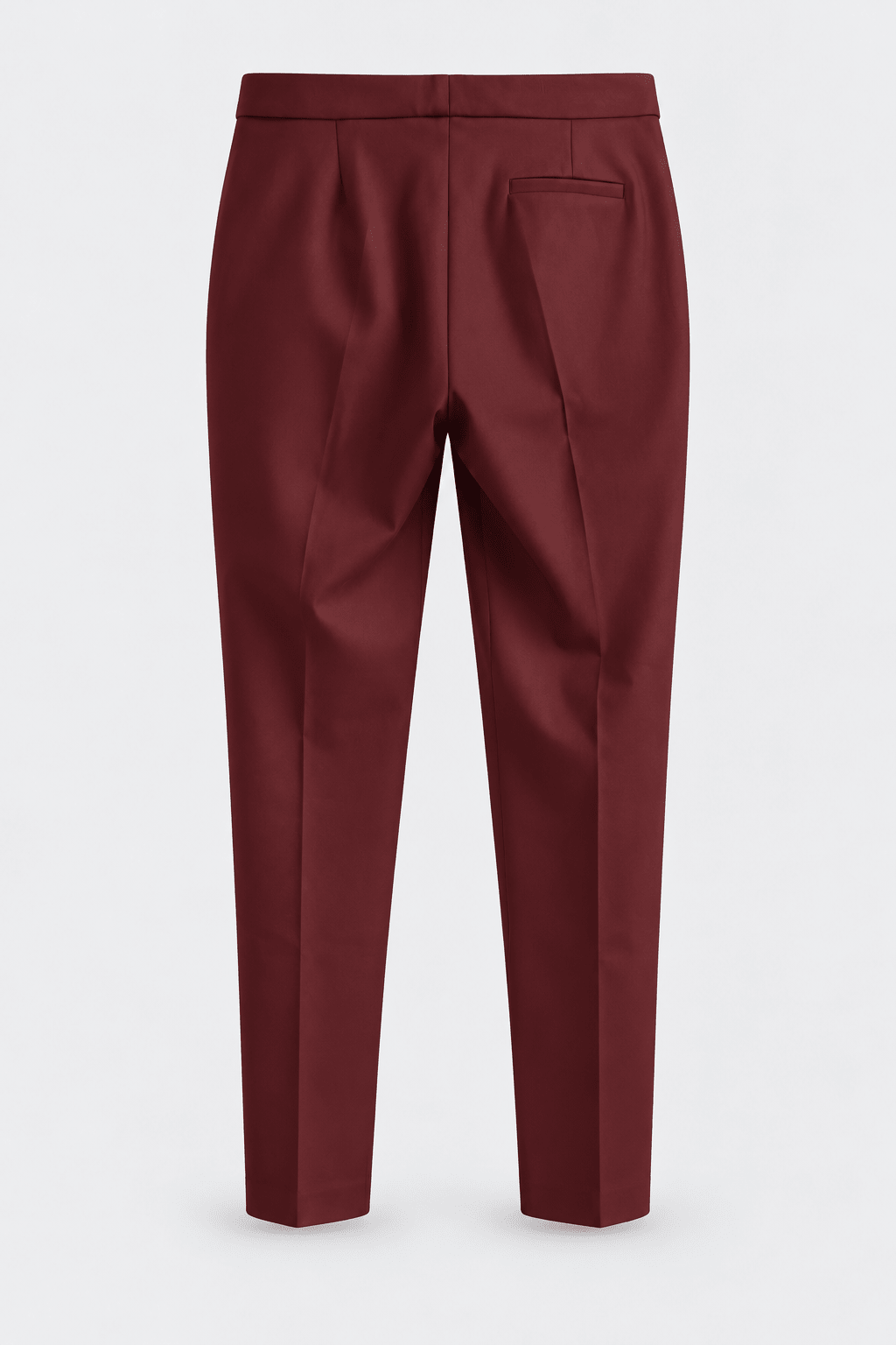 Tailleur Punto Milano Giacca Monopetto e Pantalone a Sigaretta Bordeaux - Caractère