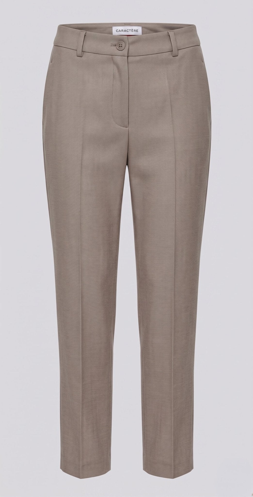 Tailleur Tortora Giacca con Cintura e Pantalone a Sigaretta - Caractère