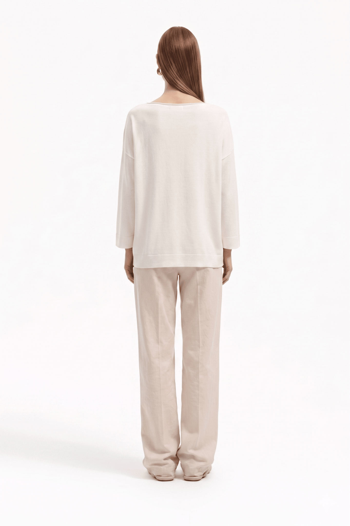 Top oversize con collo a barchetta - Caractère