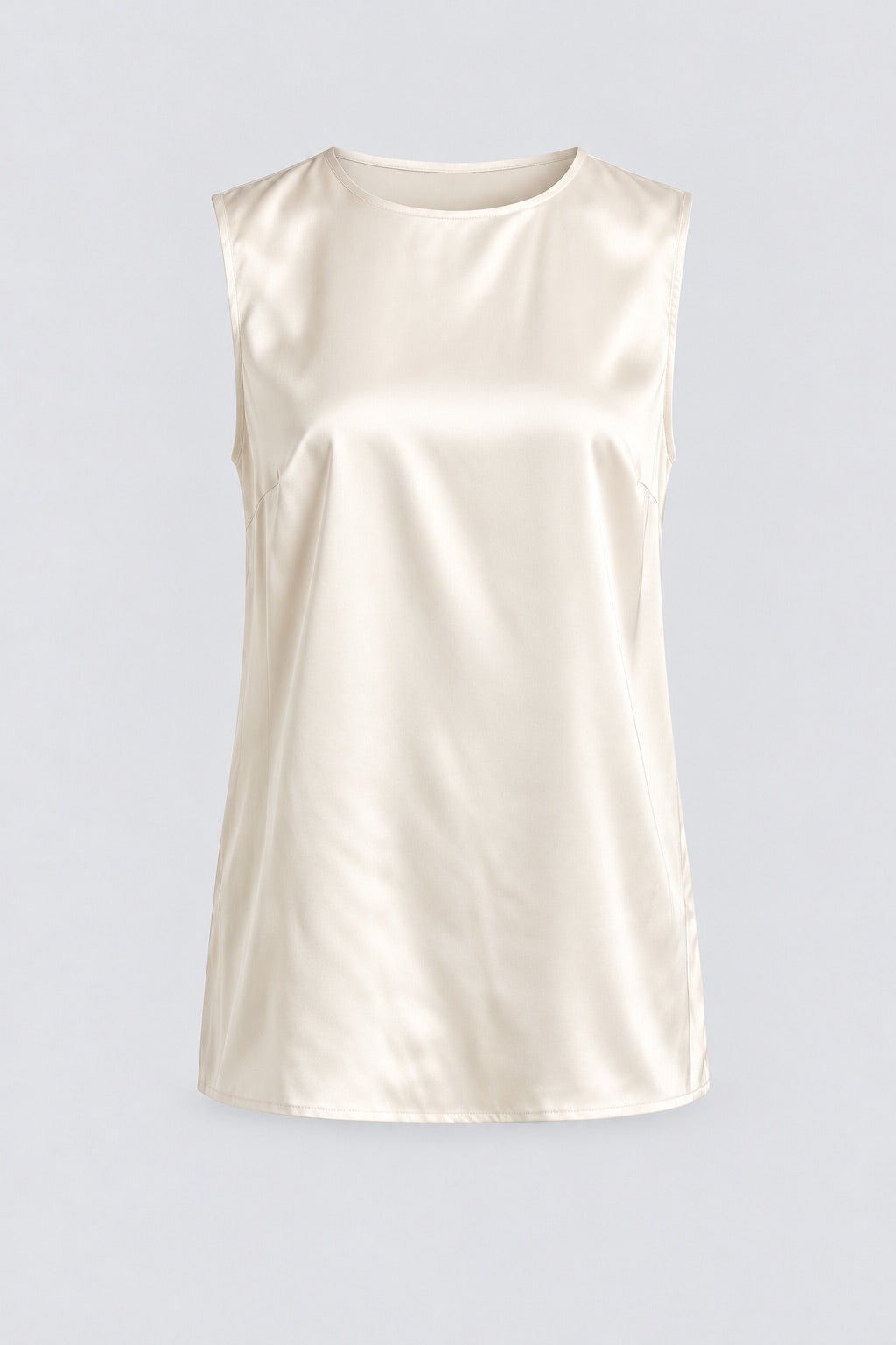 Top satin fluido con spalline ampie - Caractère