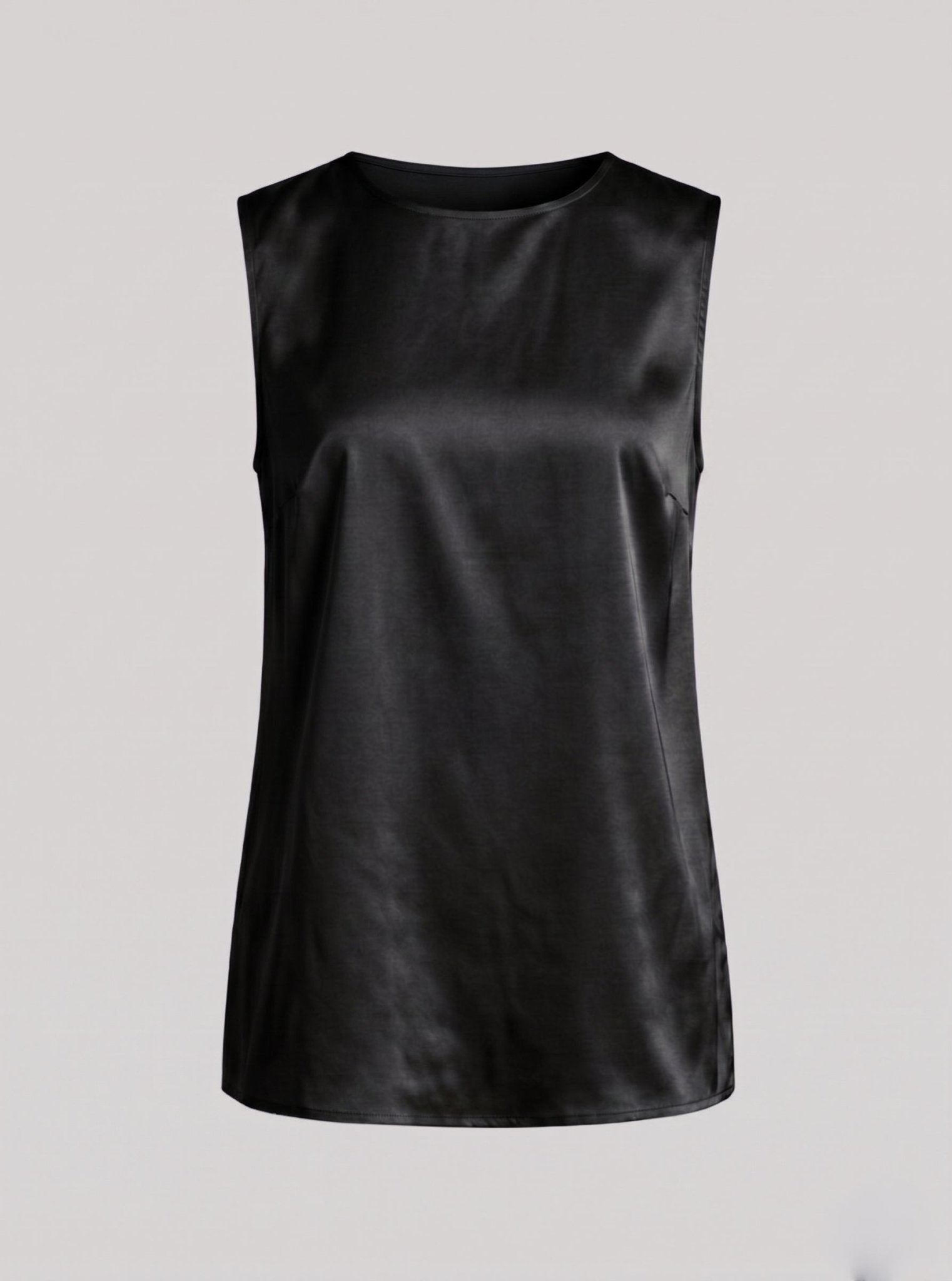 Top satin fluido con spalline ampie - Caractère