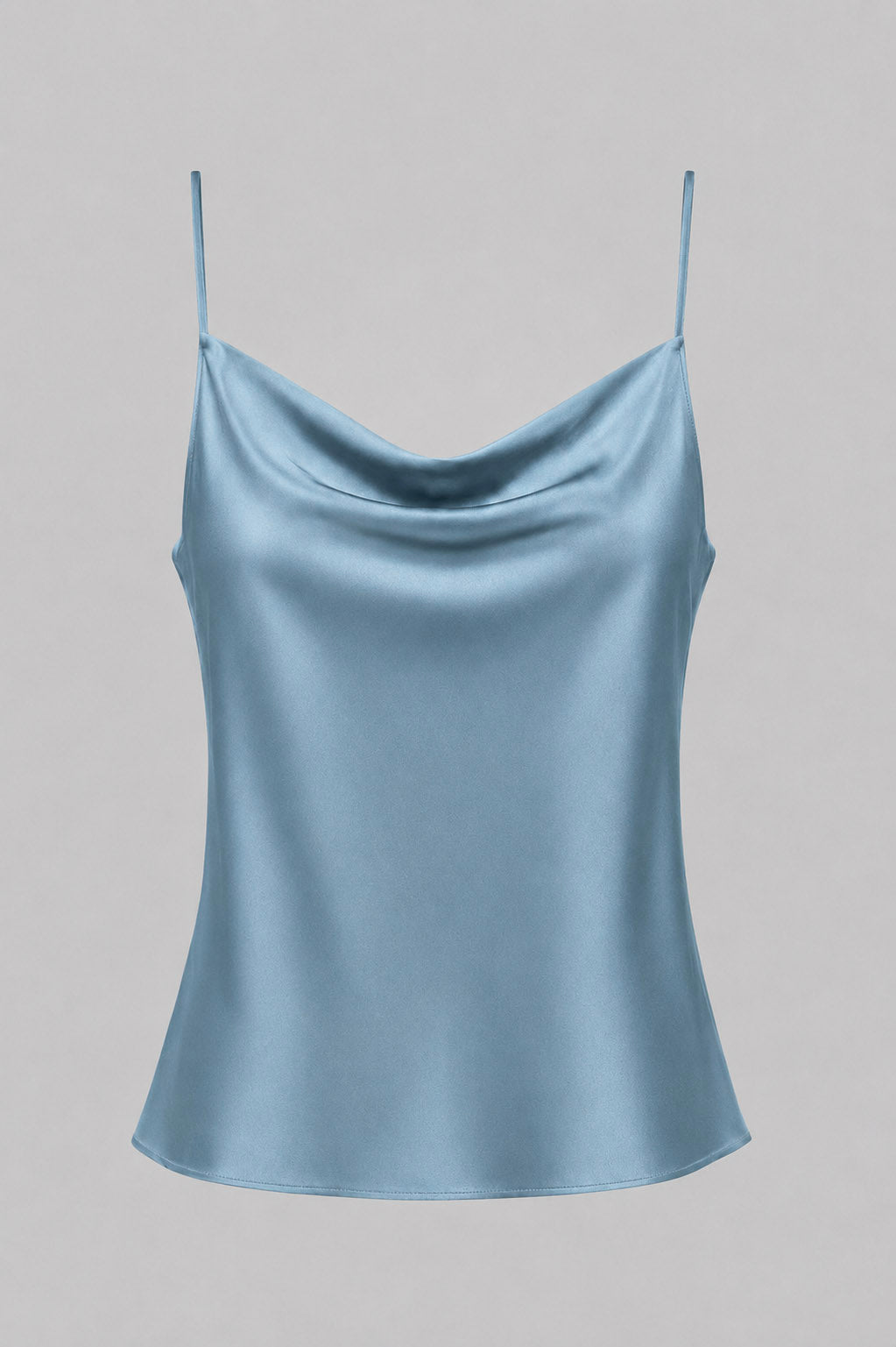 Top Satinato con Scollo Cowl e Spalline Sottili - Caractère