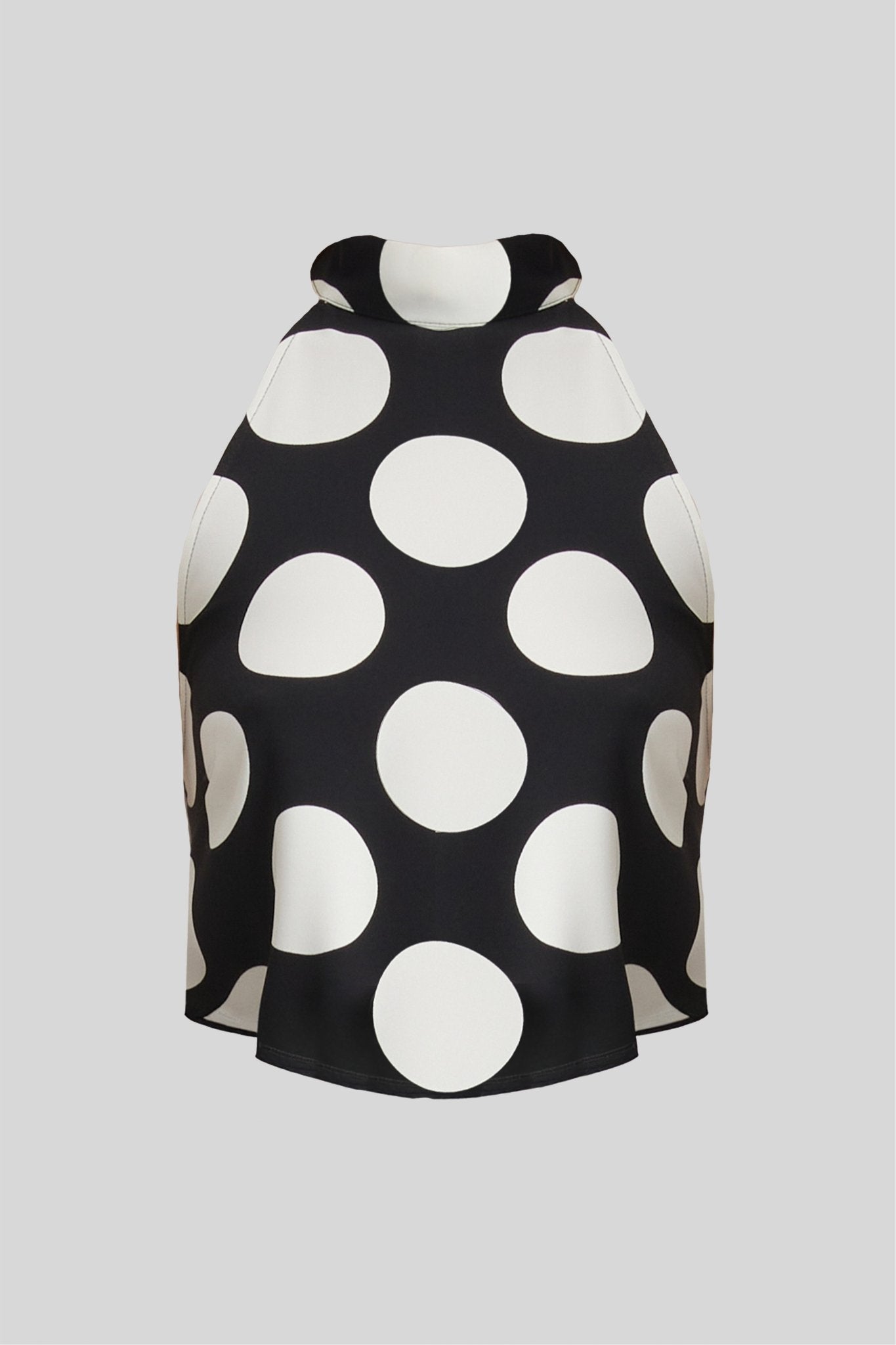 Top smanicato con collo alto - Caractère