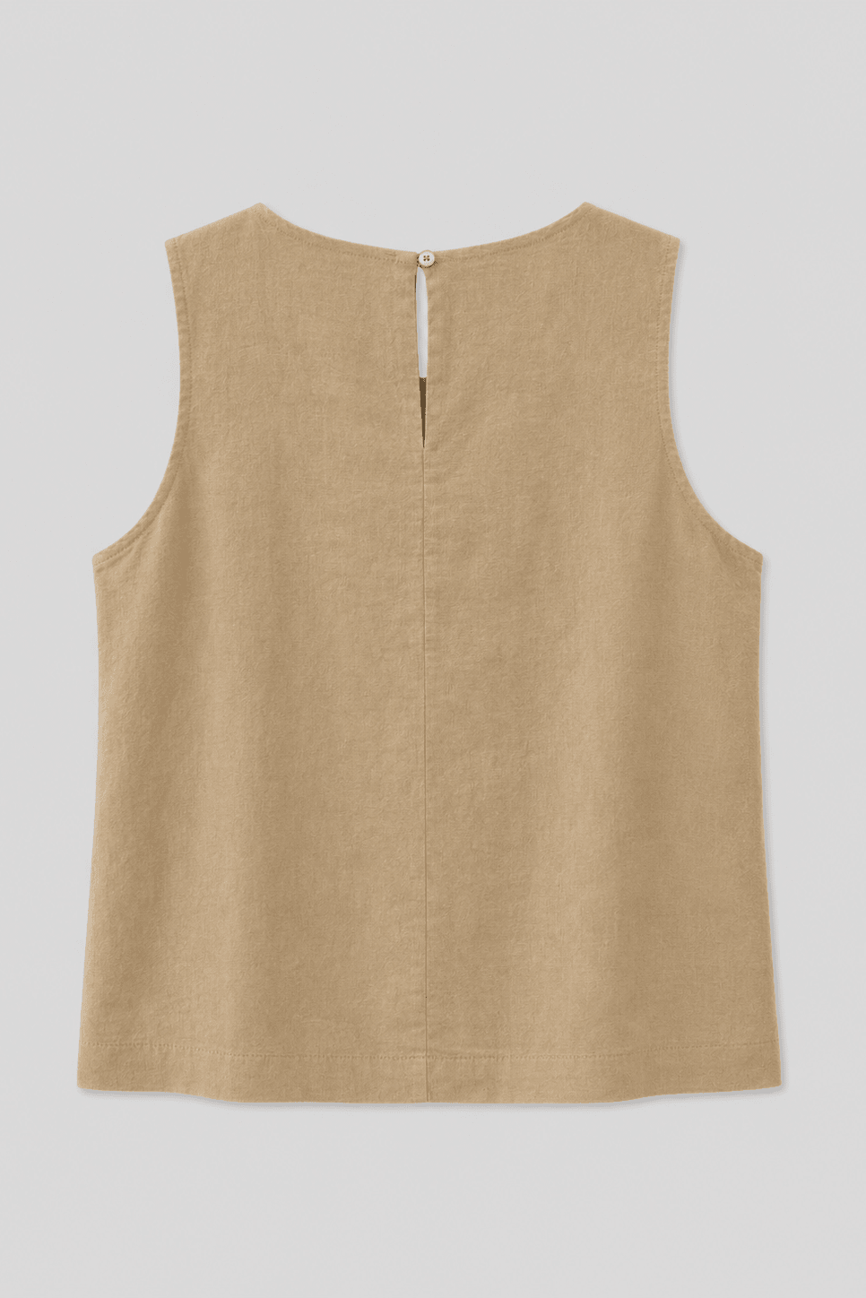 Top Smanicato in Misto Lino con Girocollo - Caractère