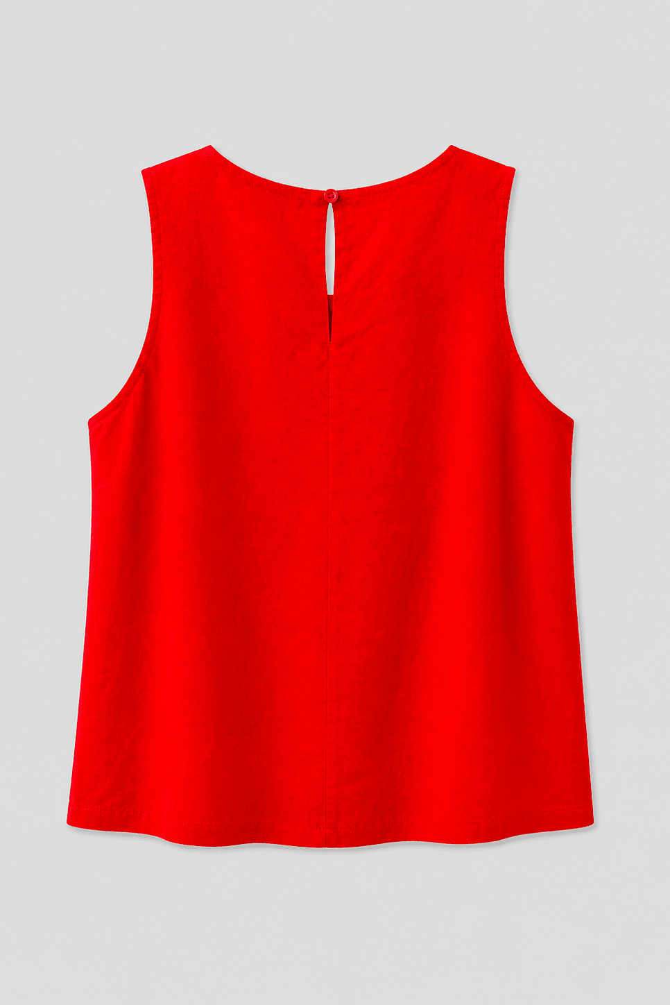Top Smanicato in Misto Lino con Girocollo - Caractère