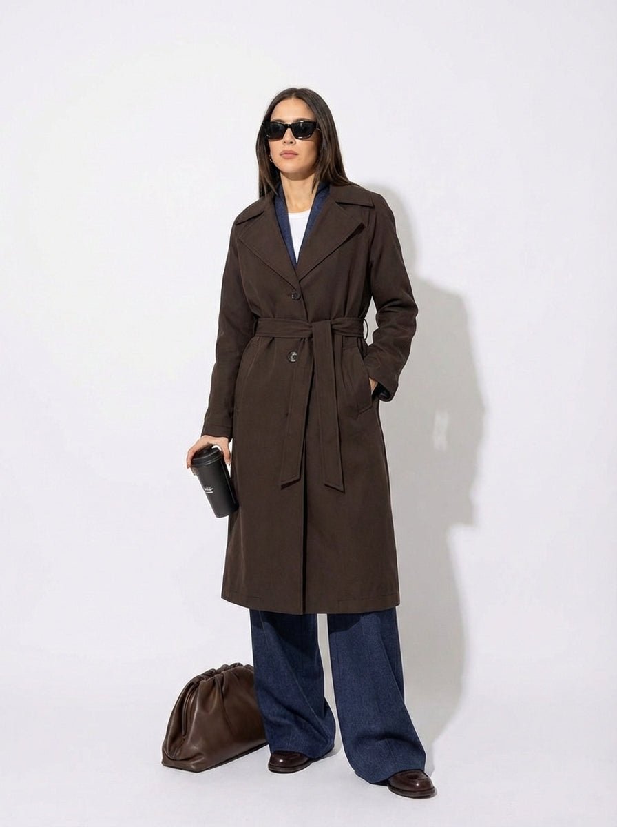 Trench Donna Midi in cotone - Caractère